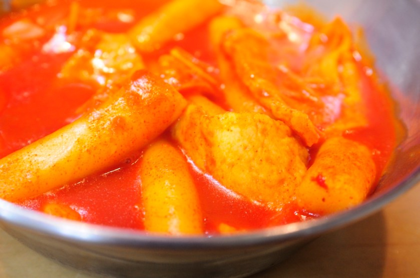 Very good color, but the tteok used wasn't that great.