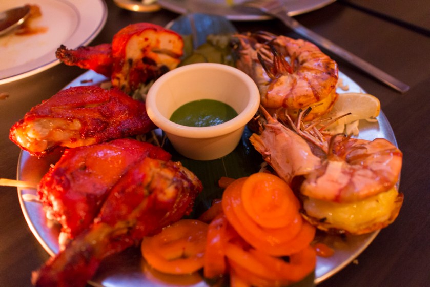 Yeti Indian Restaurant Tandoori Chicken and Prawns