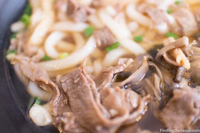 돈텐동식당 Dontendong Shikdang 규니꾸우동 Gyuniku beef udon set Beef Slices